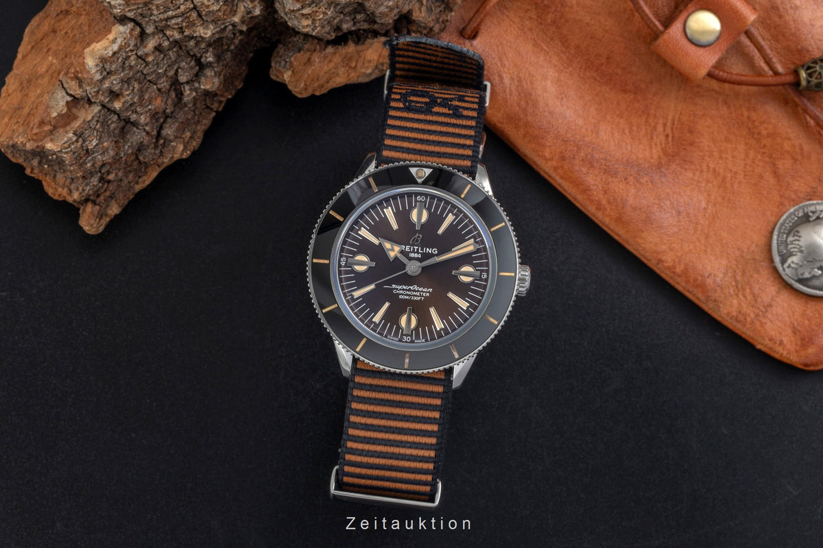 Breitling Superocean Heritage 42 acciaio automatismo orologio da uomo A103703A1Q1W1  [2606389]