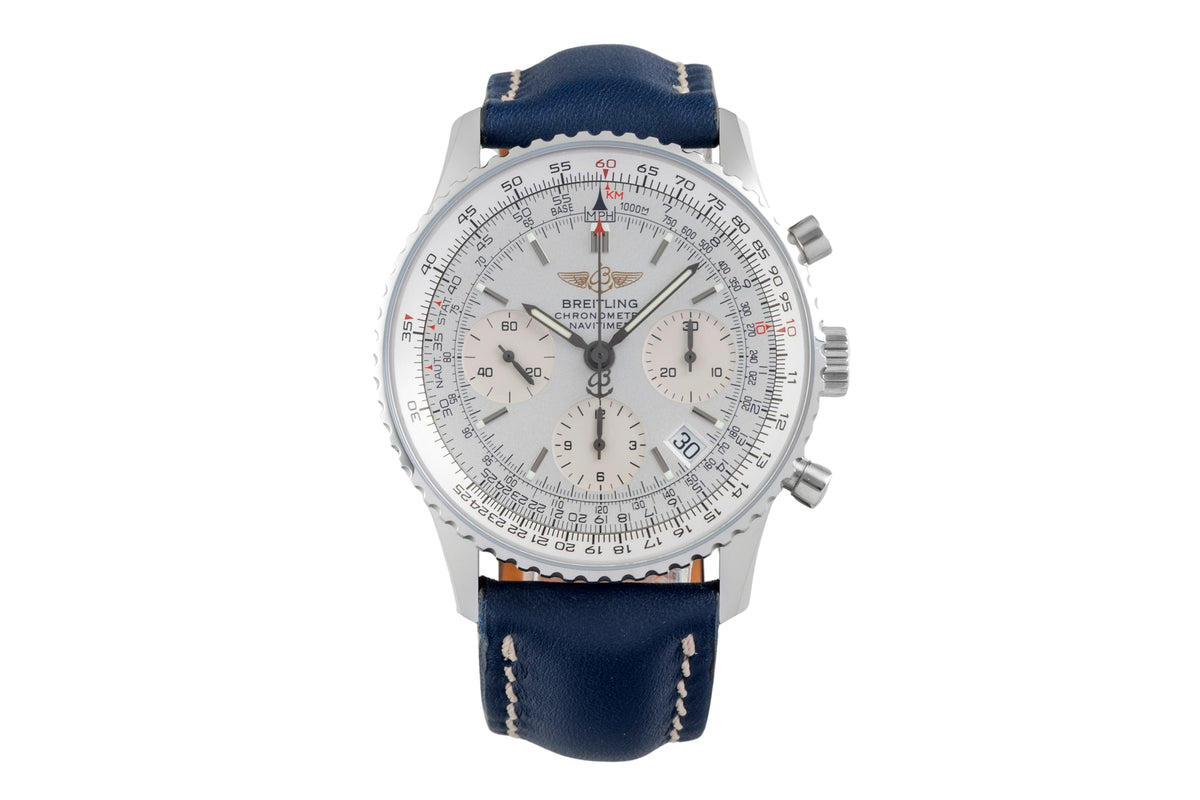 Breitling Navitimer cronografo acciaio automatismo orologio da uomo A23322 LP: 7450EUR  [2606392]