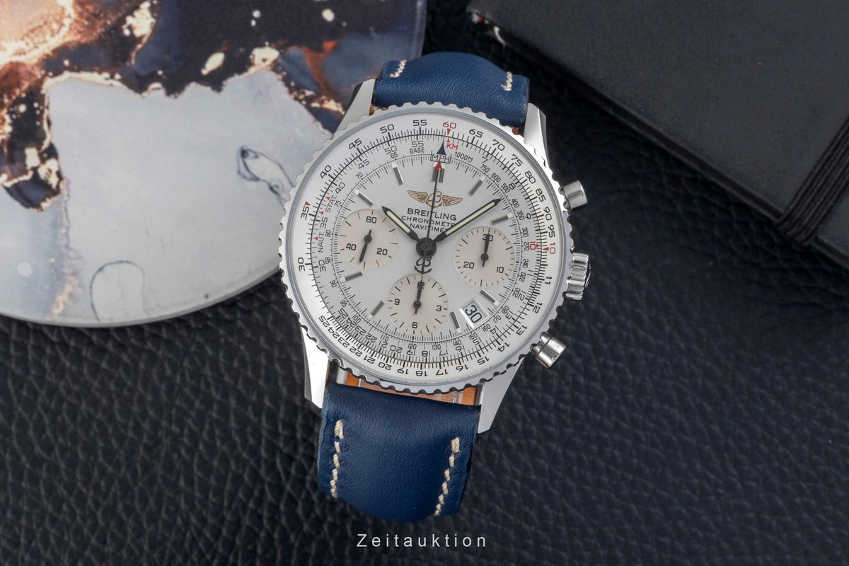 Breitling Navitimer chronographe acier automatique montre pour hommes A23322 LP: 7450EUR  [2606392]