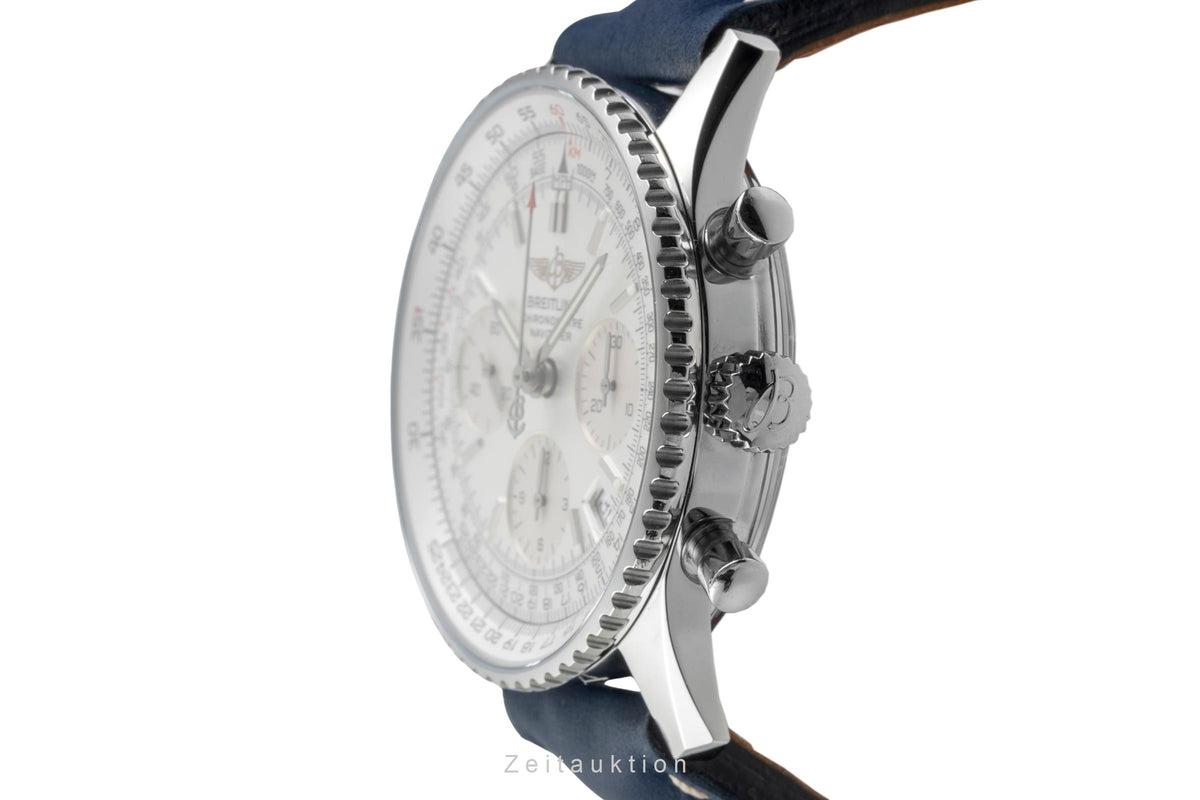 Breitling Navitimer chronographe acier automatique montre pour hommes A23322 LP: 7450EUR  [2606392]