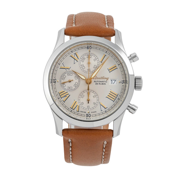 Breitling Grand Premier Chronograph Stahl Automatik Herrenuhr A13024.1 B&P 2000 [2606393]
