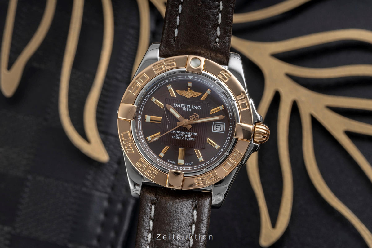 Breitling Cockpit Galactic Lady 32 Stahl / Roségold Damenuhr Datum Ref. C71356 [2606395]