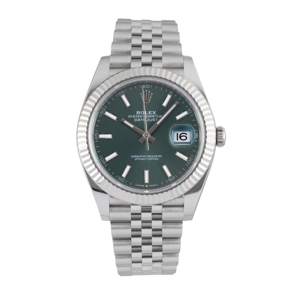 Rolex Datejust acciaio / oro bianco automatismo orologio da uomo 126334-0028  [2606399]