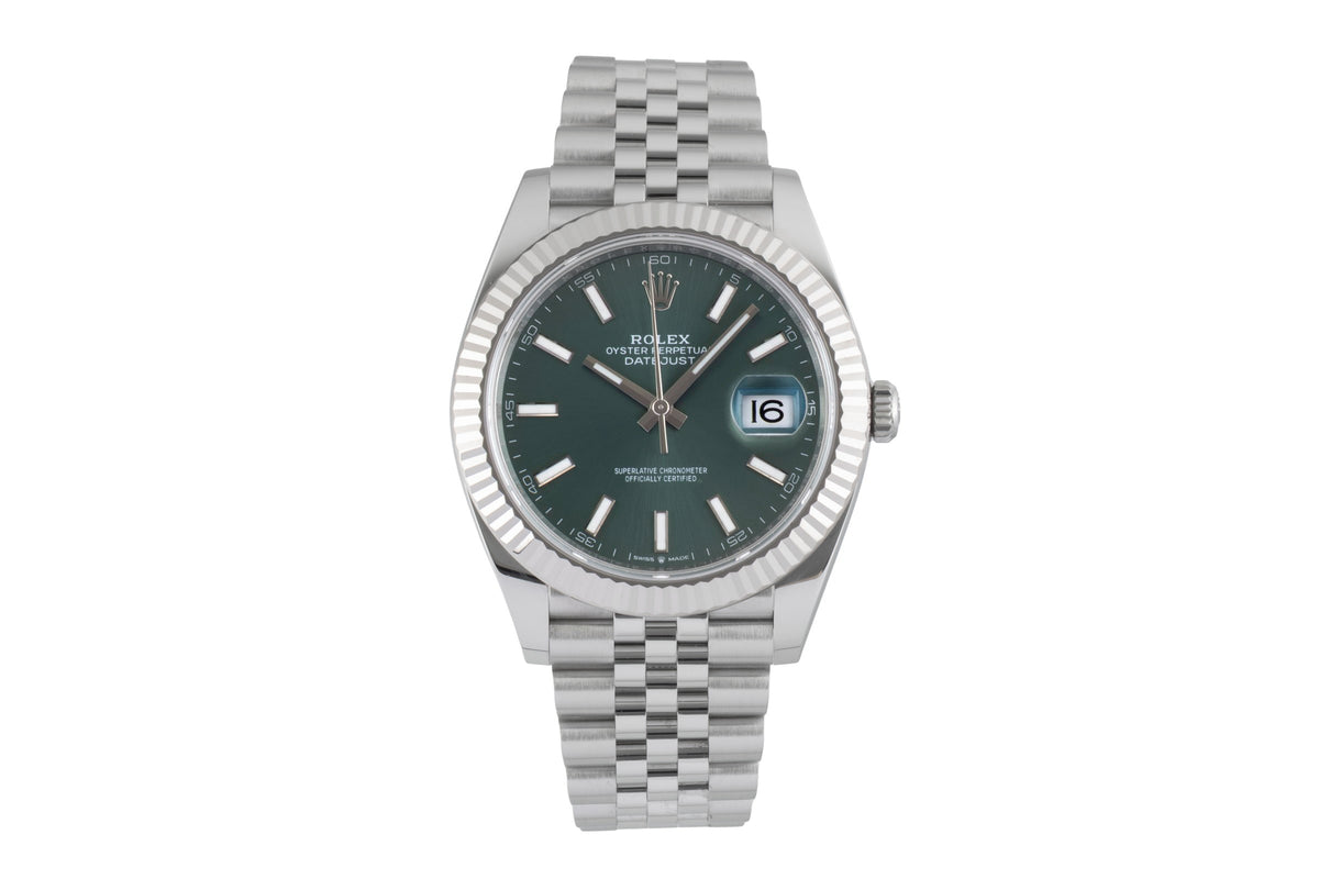 Rolex Datejust acciaio / oro bianco automatismo orologio da uomo 126334-0028  [2606399]
