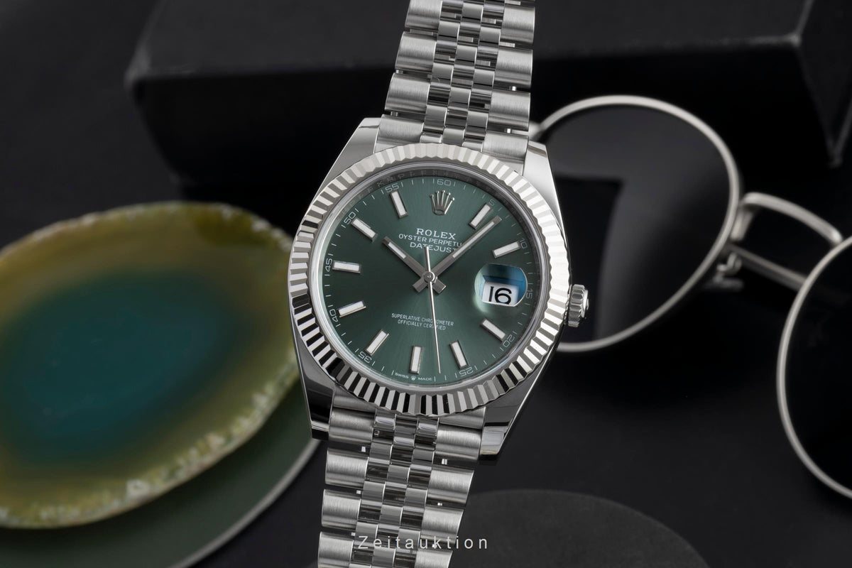 Rolex Datejust acciaio / oro bianco automatismo orologio da uomo 126334-0028  [2606399]