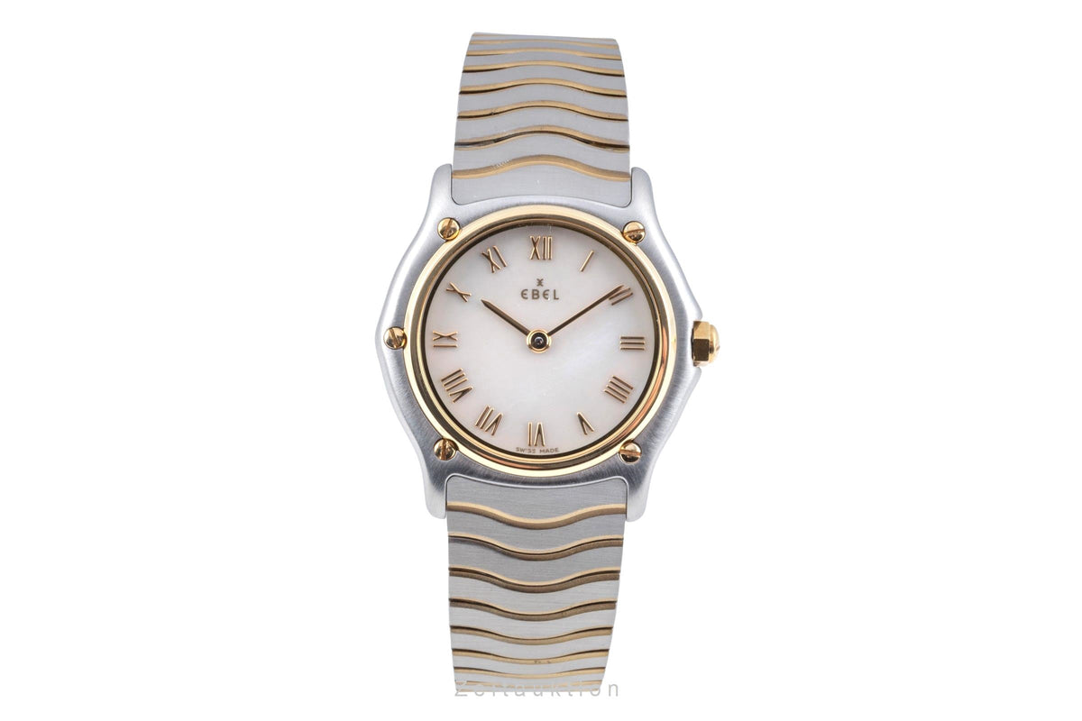 Ebel Classic Wave Lady Stahl / Gold MOP Damenuhr Ref. E1090121 B&P 2001 [2606404]