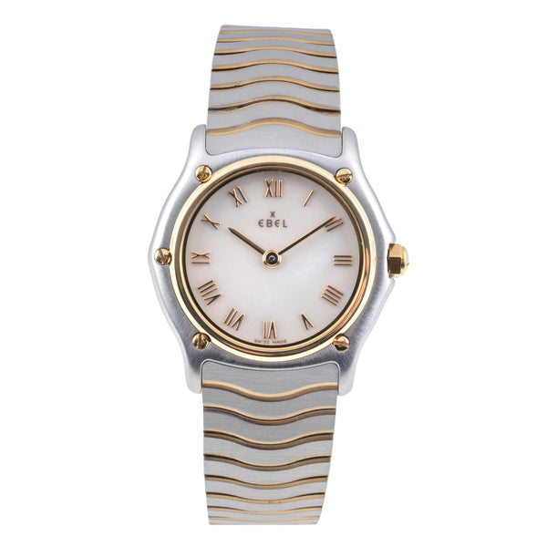 Ebel Classic Wave Lady Stahl / Gold MOP Damenuhr Ref. E1090121 B&P 2001 [2606404]
