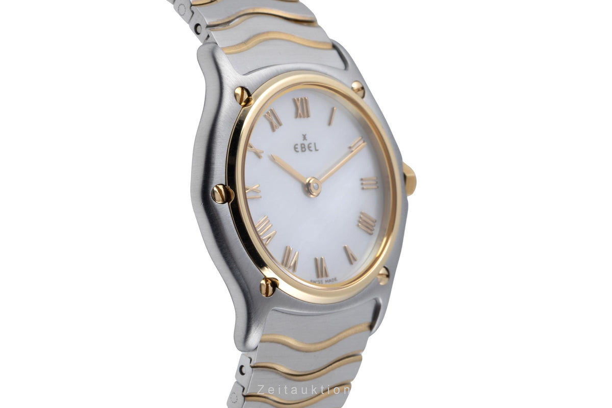 Ebel Classic Wave Lady Stahl / Gold MOP Damenuhr Ref. E1090121 B&P 2001 [2606404]