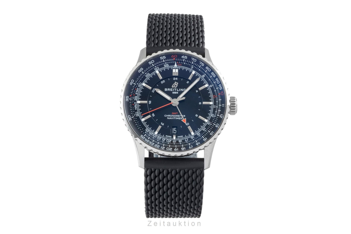 Breitling Navitimer GMT acier automatique montre pour hommes A32310251B1A1 LP: 6100EUR  [2606417]