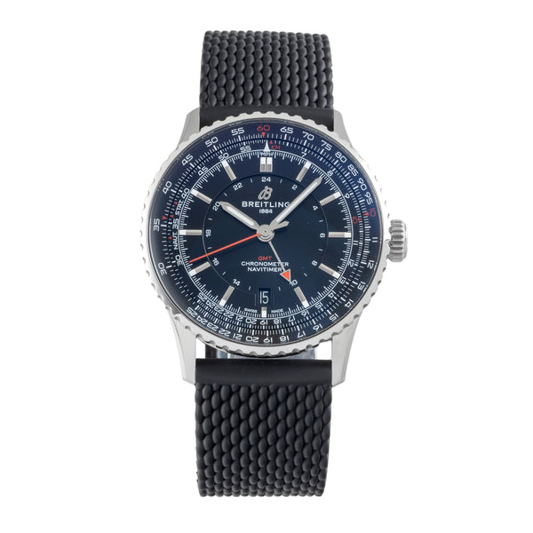Breitling Navitimer GMT acier automatique montre pour hommes A32310251B1A1 LP: 6100EUR  [2606417]