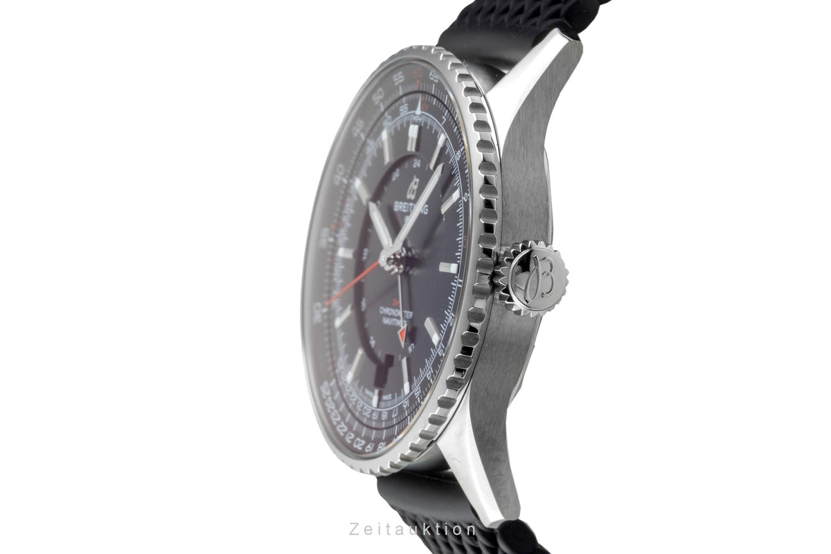 Breitling Navitimer GMT acier automatique montre pour hommes A32310251B1A1 LP: 6100EUR  [2606417]