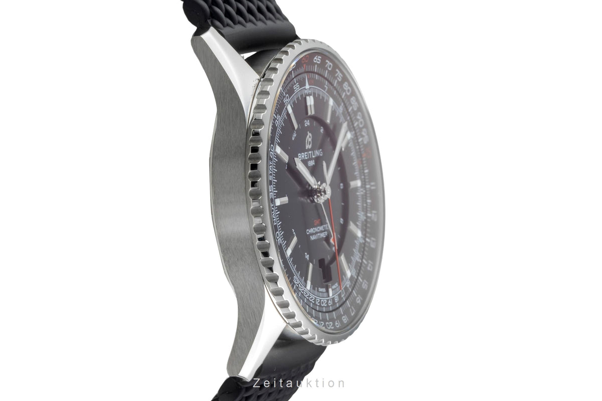 Breitling Navitimer GMT acier automatique montre pour hommes A32310251B1A1 LP: 6100EUR  [2606417]