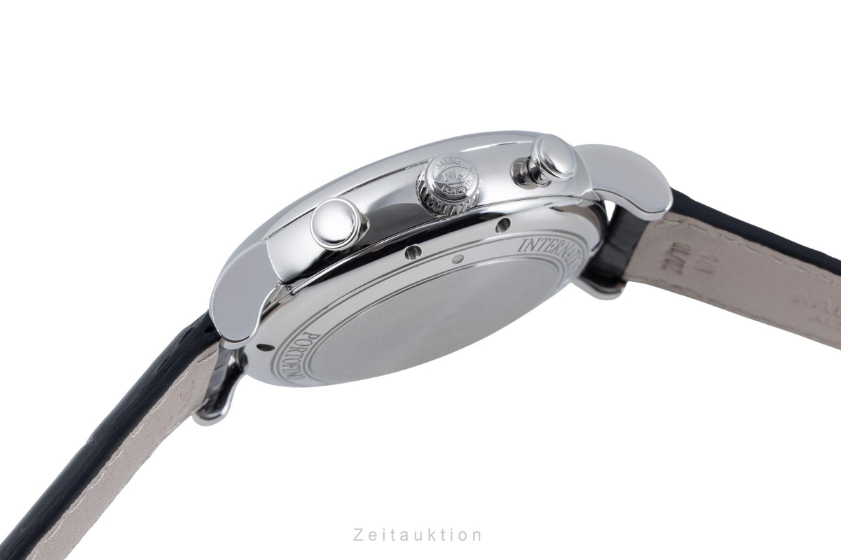 IWC Portofino Chronograph Black Dial Stahl Automatik Herrenuhr Ref. IW391008 [2606439]