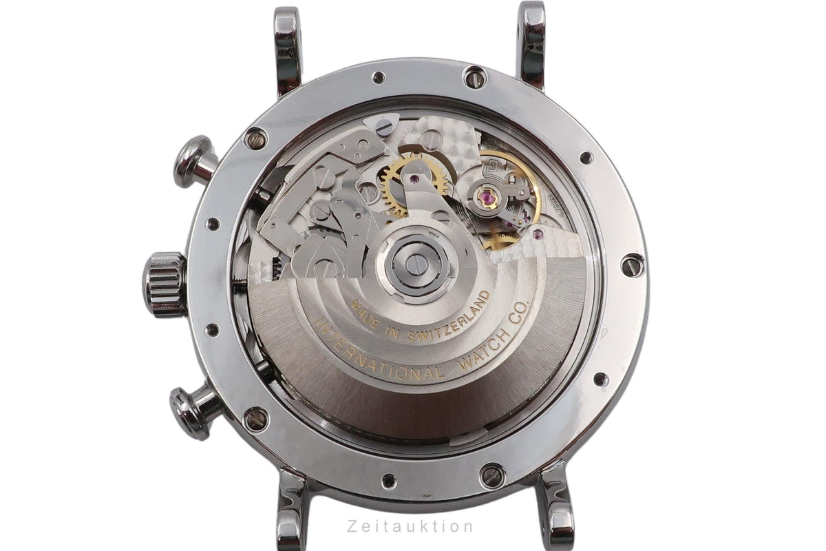 IWC Portofino Chronograph Black Dial Stahl Automatik Herrenuhr Ref. IW391008 [2606439]