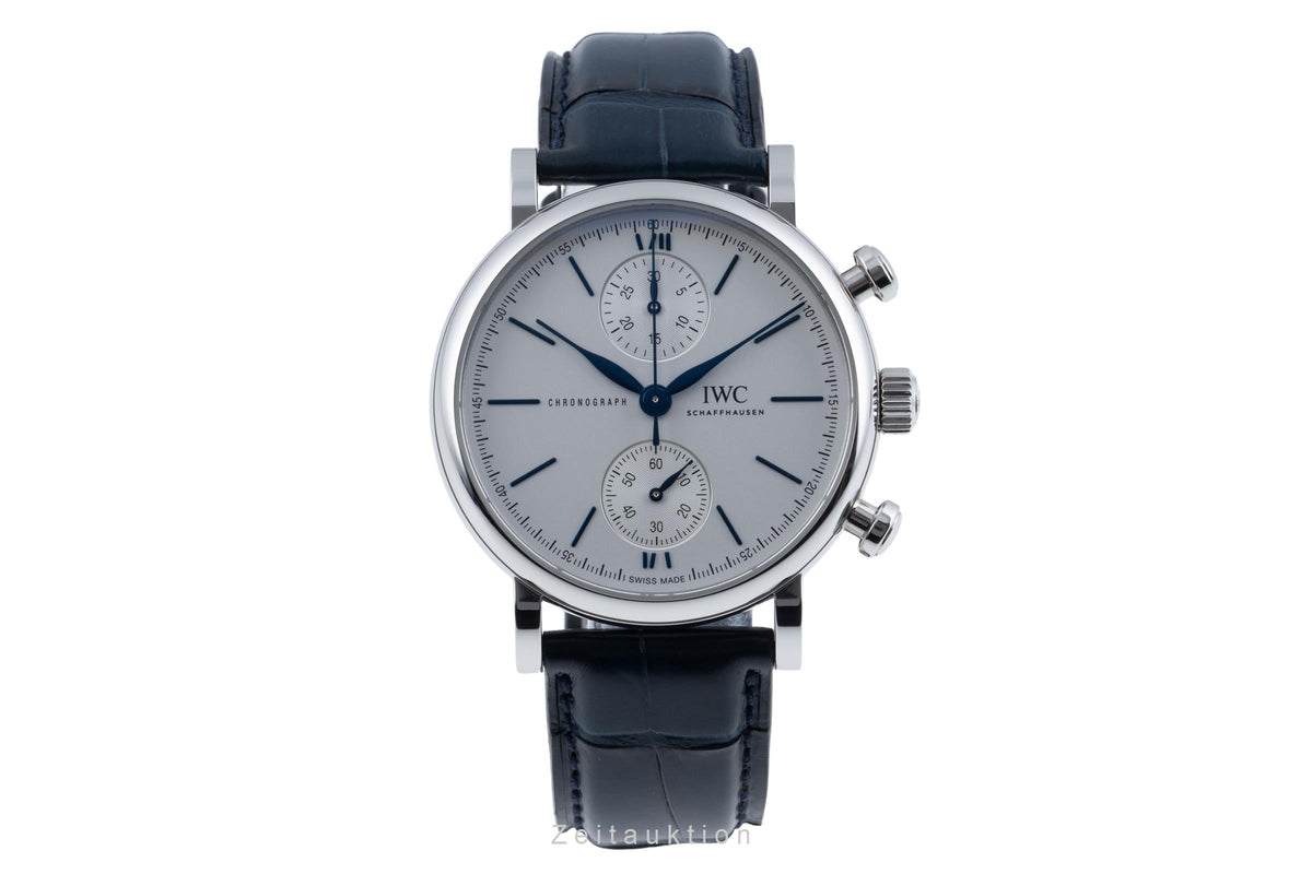 IWC Portofino chronographe acier automatique montre pour hommes IW391407 LP: 6800EUR  [2606443]