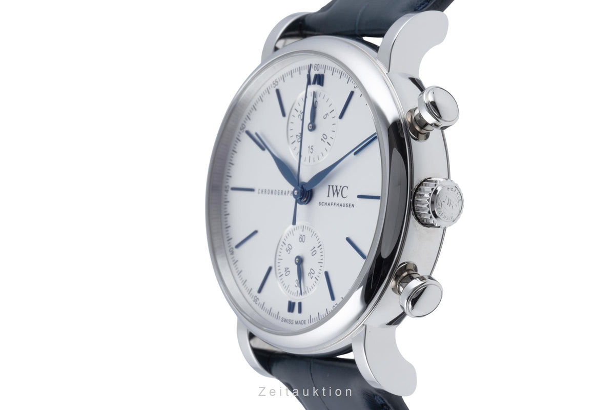 IWC Portofino chronographe acier automatique montre pour hommes IW391407 LP: 6800EUR  [2606443]