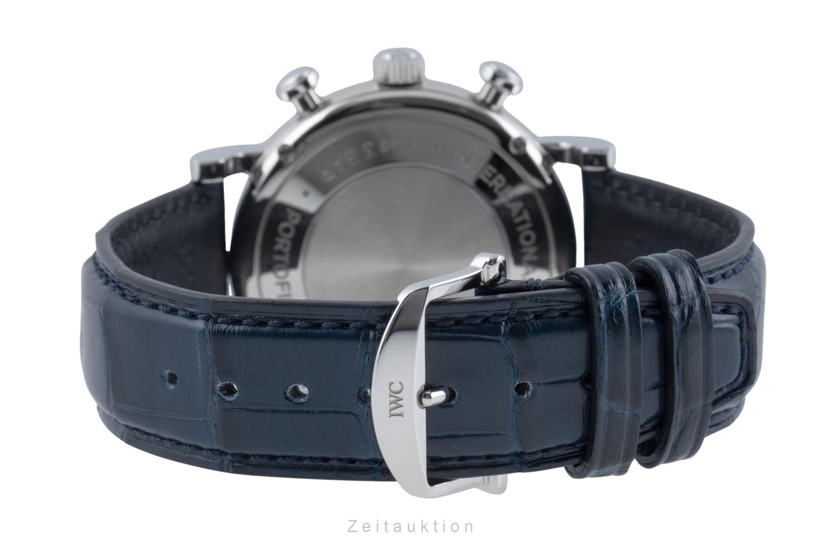 IWC Portofino chronographe acier automatique montre pour hommes IW391407 LP: 6800EUR  [2606443]