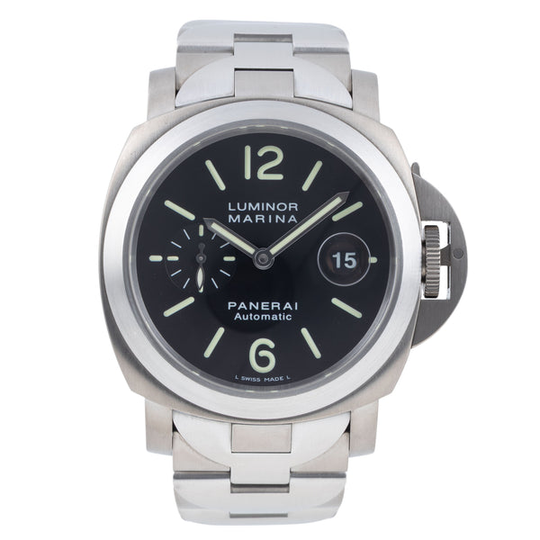 Panerai Luminor Marina acero / titanio automático reloj para caballeros PAM00221  [2606447]