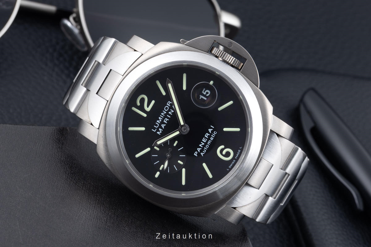 Panerai Luminor Marina acero / titanio automático reloj para caballeros PAM00221  [2606447]