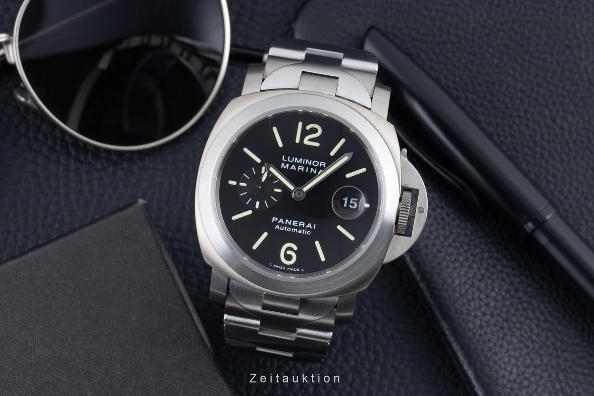 Panerai Luminor Marina acero / titanio automático reloj para caballeros PAM00221  [2606447]