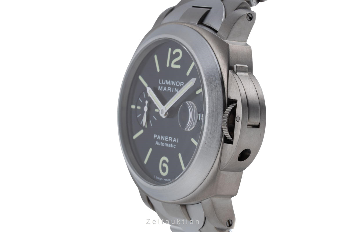 Panerai Luminor Marina acero / titanio automático reloj para caballeros PAM00221  [2606447]