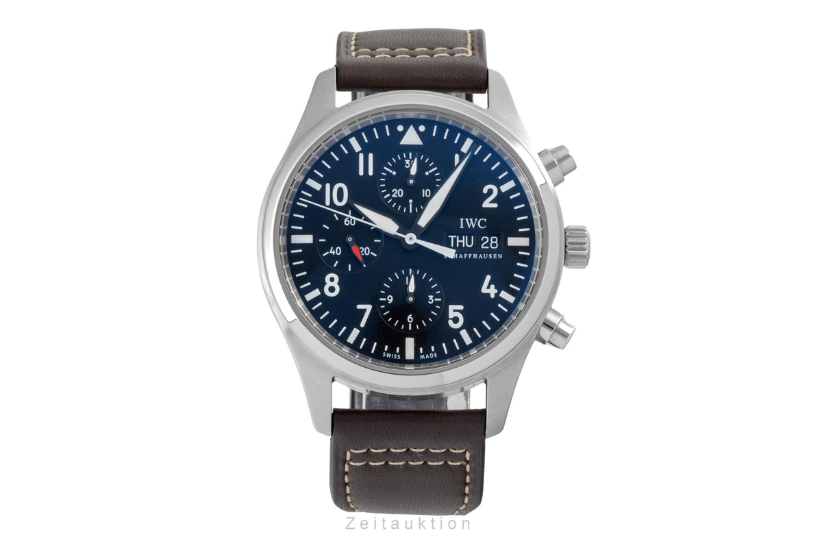 IWC Fliegerchronograph chronographe acier automatique montre pour hommes IW371701  [2606451]