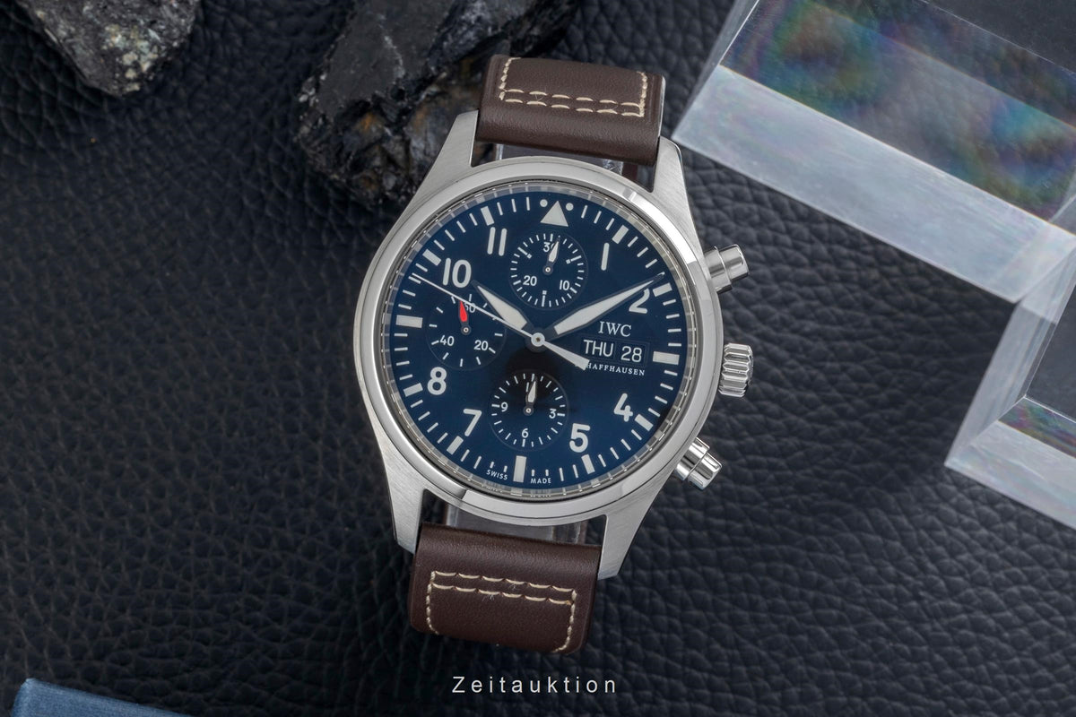 IWC Fliegerchronograph chronographe acier automatique montre pour hommes IW371701  [2606451]