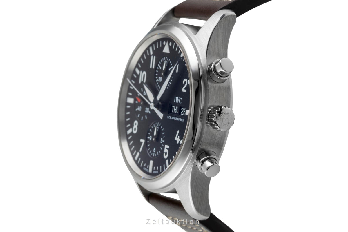 IWC Fliegerchronograph chronographe acier automatique montre pour hommes IW371701  [2606451]