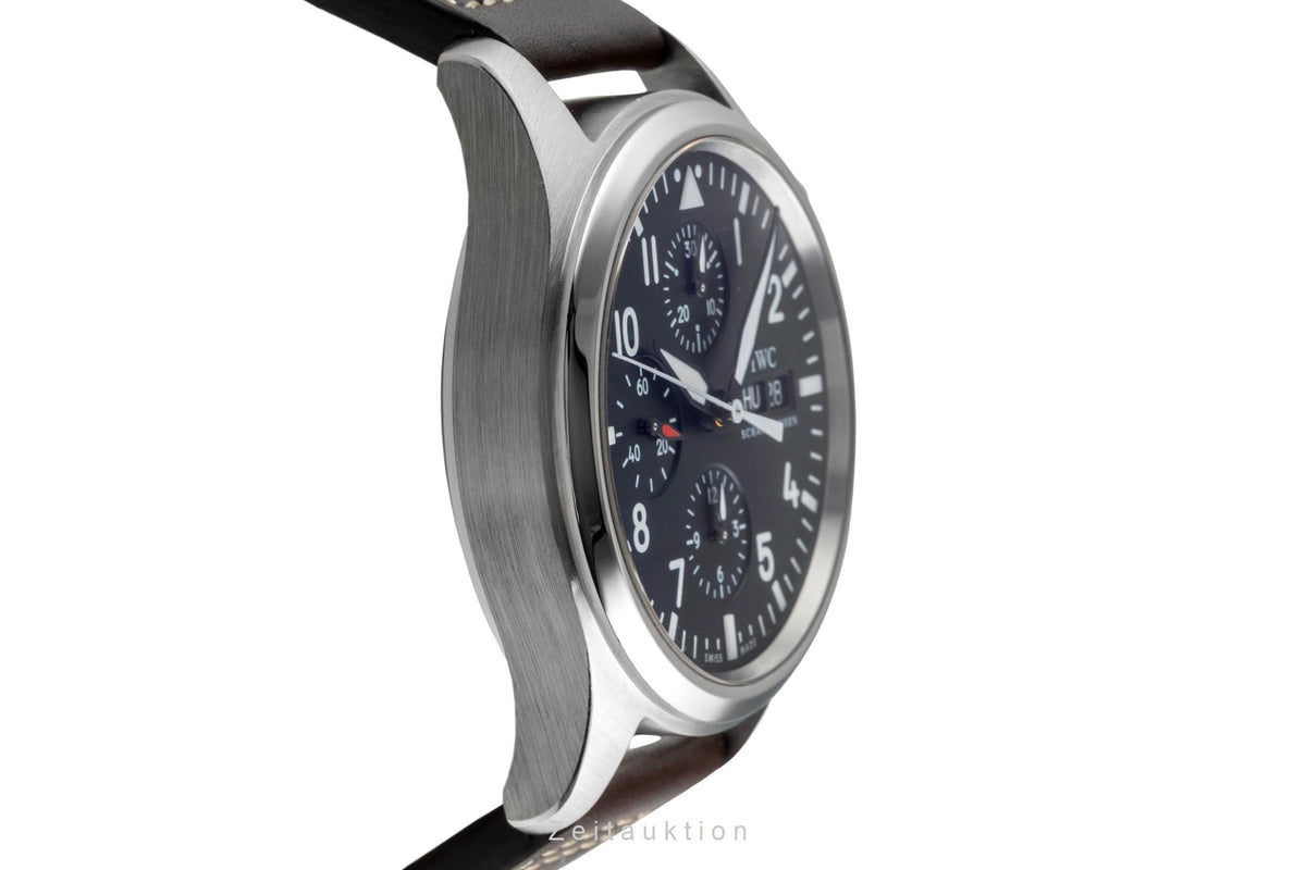 IWC Fliegerchronograph chronographe acier automatique montre pour hommes IW371701  [2606451]