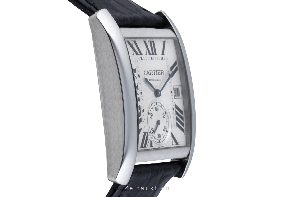 Cartier Tank MC Automatik Edelstahl Herrenuhr Ref. W5330003 Klassiker B&P [2606454]