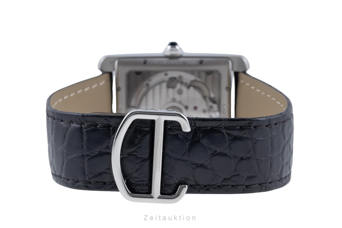 Cartier Tank MC Automatik Edelstahl Herrenuhr Ref. W5330003 Klassiker B&P [2606454]