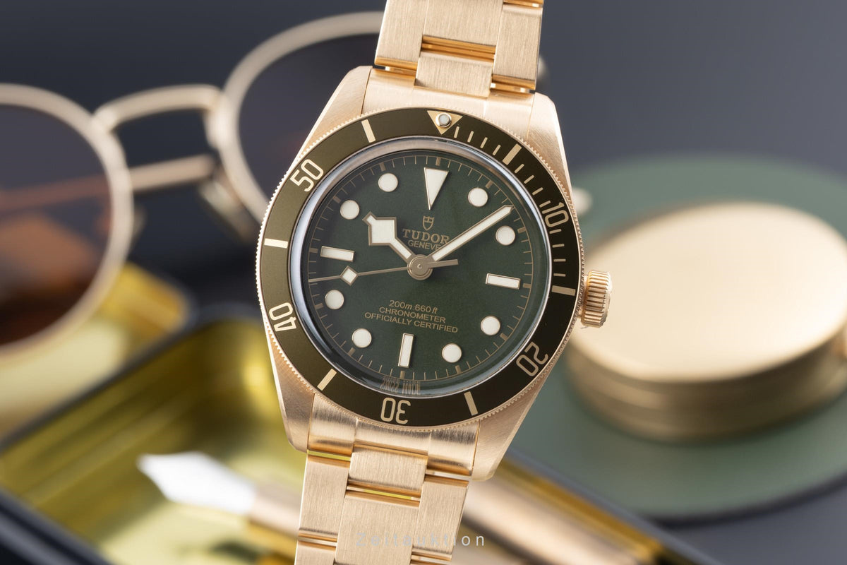 Tudor Black Bay oro 18 ct automatismo orologio da uomo 79018V-0006 LP: 36700EUR  [2606464]