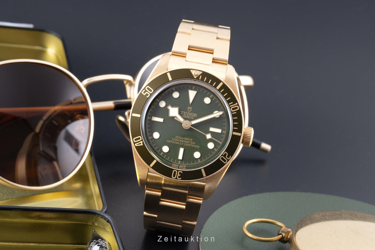 Tudor Black Bay oro de 18 quilates automático reloj para caballeros 79018V-0006 LP: 36700EUR  [2606464]