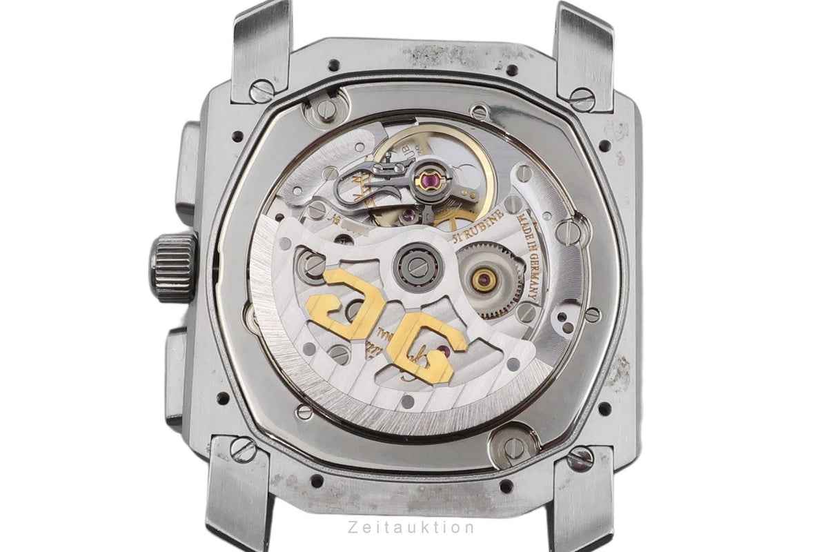 Glashütte Senator cronografo acciaio automatismo orologio da uomo 1-39-31-06-04  [2606466]