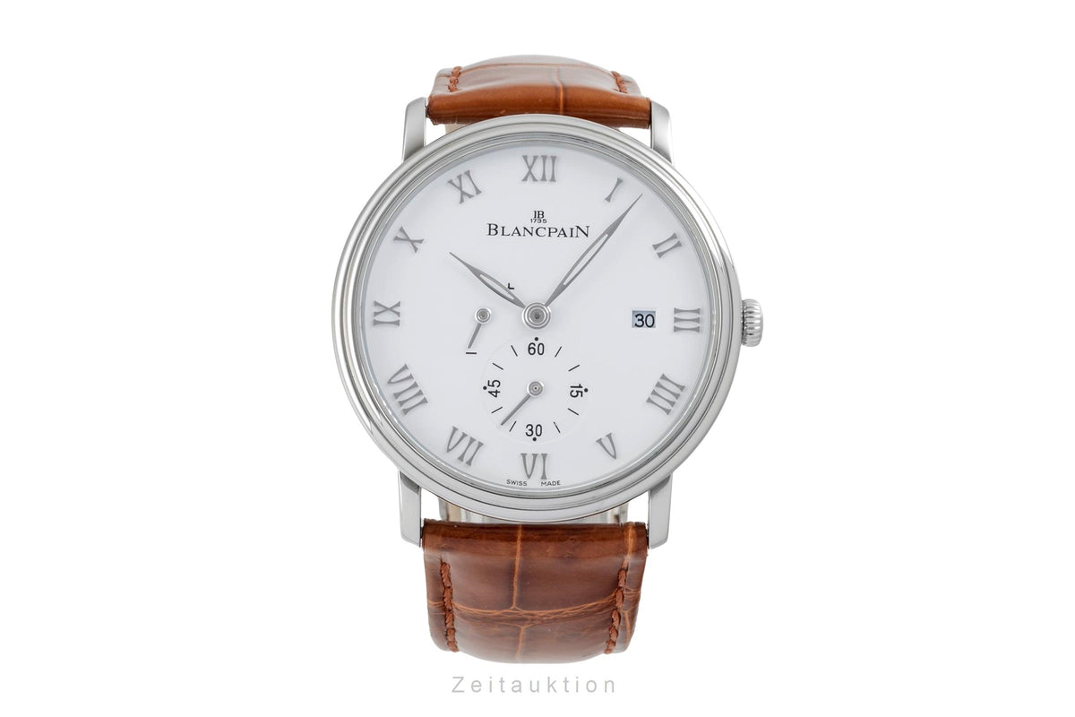 Blancpain Villeret acciaio carica manuale orologio da uomo 6606-1127-55B LP: 11100EUR  [2606469]