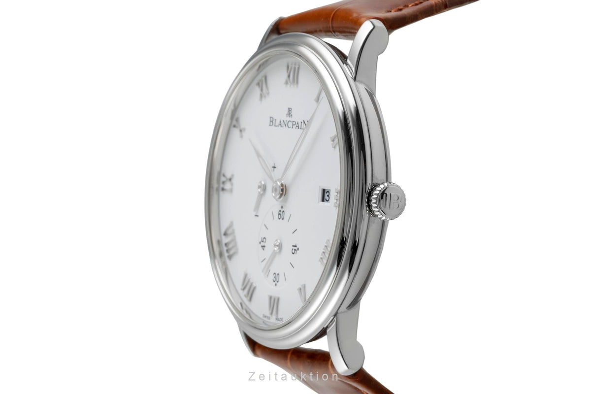Blancpain Villeret acciaio carica manuale orologio da uomo 6606-1127-55B LP: 11100EUR  [2606469]