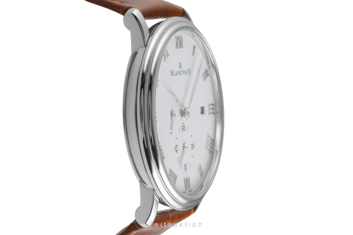 Blancpain Villeret acciaio carica manuale orologio da uomo 6606-1127-55B LP: 11100EUR  [2606469]