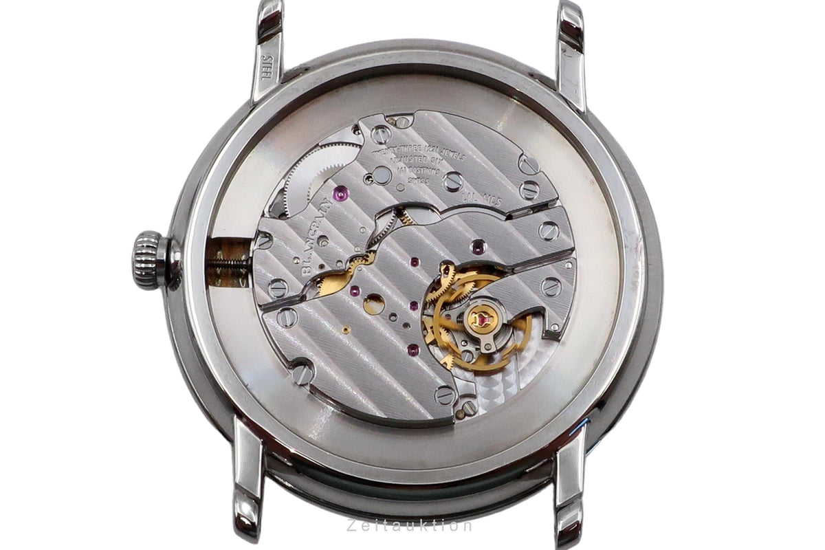 Blancpain Villeret acciaio carica manuale orologio da uomo 6606-1127-55B LP: 11100EUR  [2606469]
