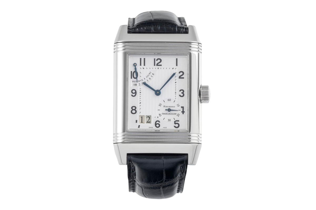 Jaeger LeCoultre Reverso acier à remontage manuel montre pour hommes Q3008420    240.8.15  [2606470]