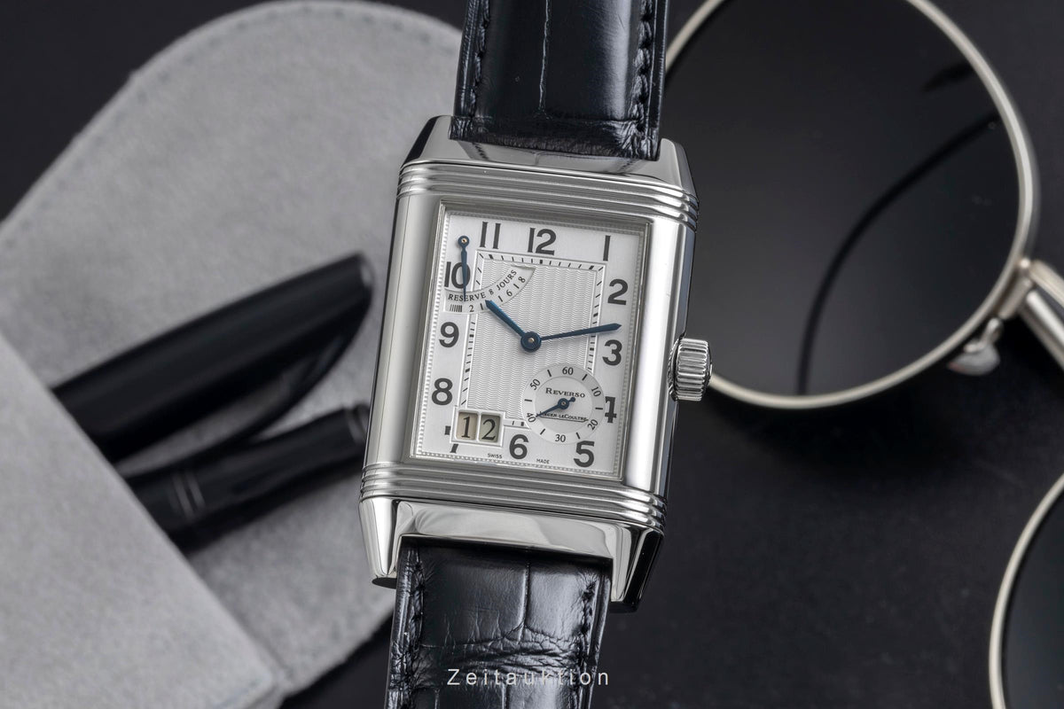 Jaeger LeCoultre Reverso acier à remontage manuel montre pour hommes Q3008420    240.8.15  [2606470]