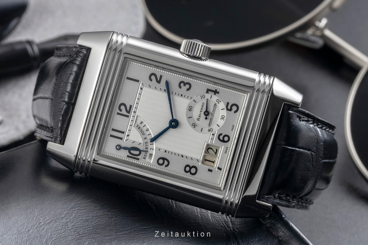 Jaeger LeCoultre Reverso acier à remontage manuel montre pour hommes Q3008420    240.8.15  [2606470]