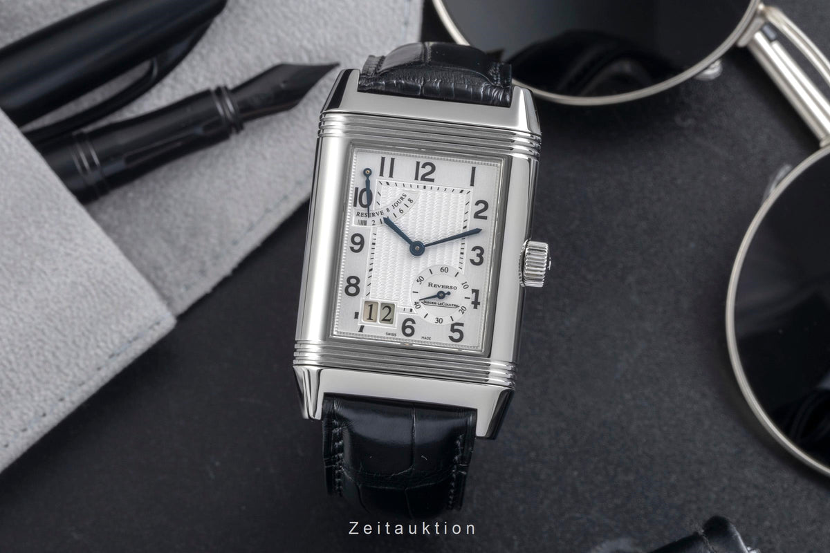 Jaeger LeCoultre Reverso acier à remontage manuel montre pour hommes Q3008420    240.8.15  [2606470]
