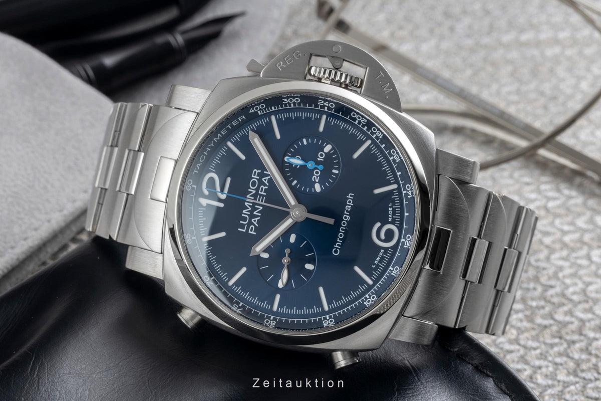 Panerai Luminor 1950 Chrono 44 Stahl Automatik Ref. PAM01110 B&P 2022 NP: 11500€ [2606489]