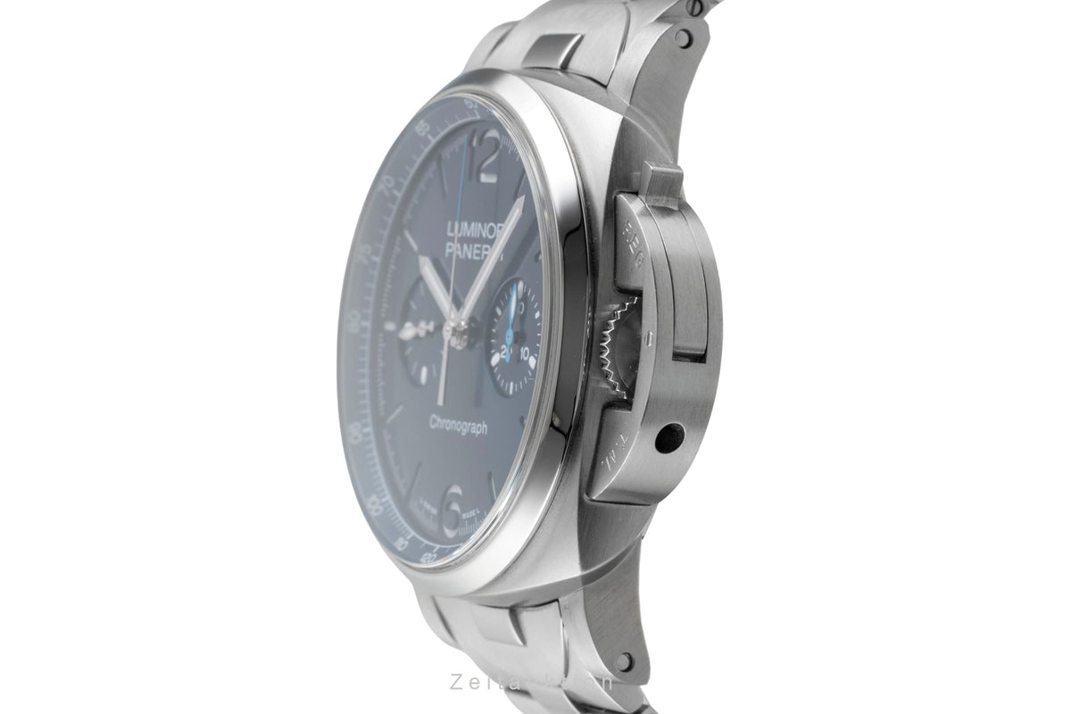 Panerai Luminor 1950 Chrono 44 Stahl Automatik Ref. PAM01110 B&P 2022 NP: 11500€ [2606489]