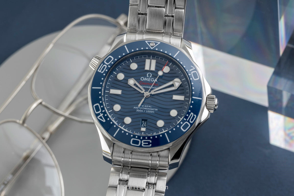 Omega Seamaster acier automatique montre pour hommes 210.30.42.20.03.001 LP: 6500EUR  [2606492]