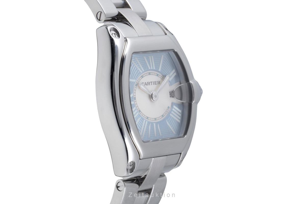 Cartier Roadster Light Blue Dial Stahl Quarz Damenuhr Ref. 2675 Klasskier [2606494]