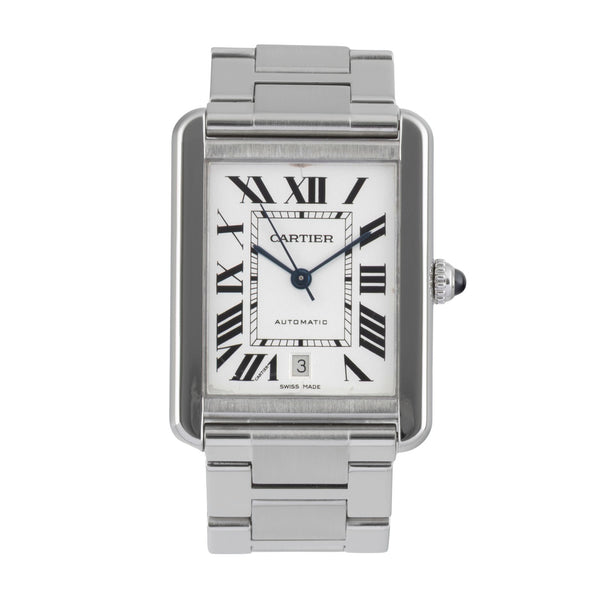 Cartier Tank acier automatique montre pour hommes W5200028  [2606496]