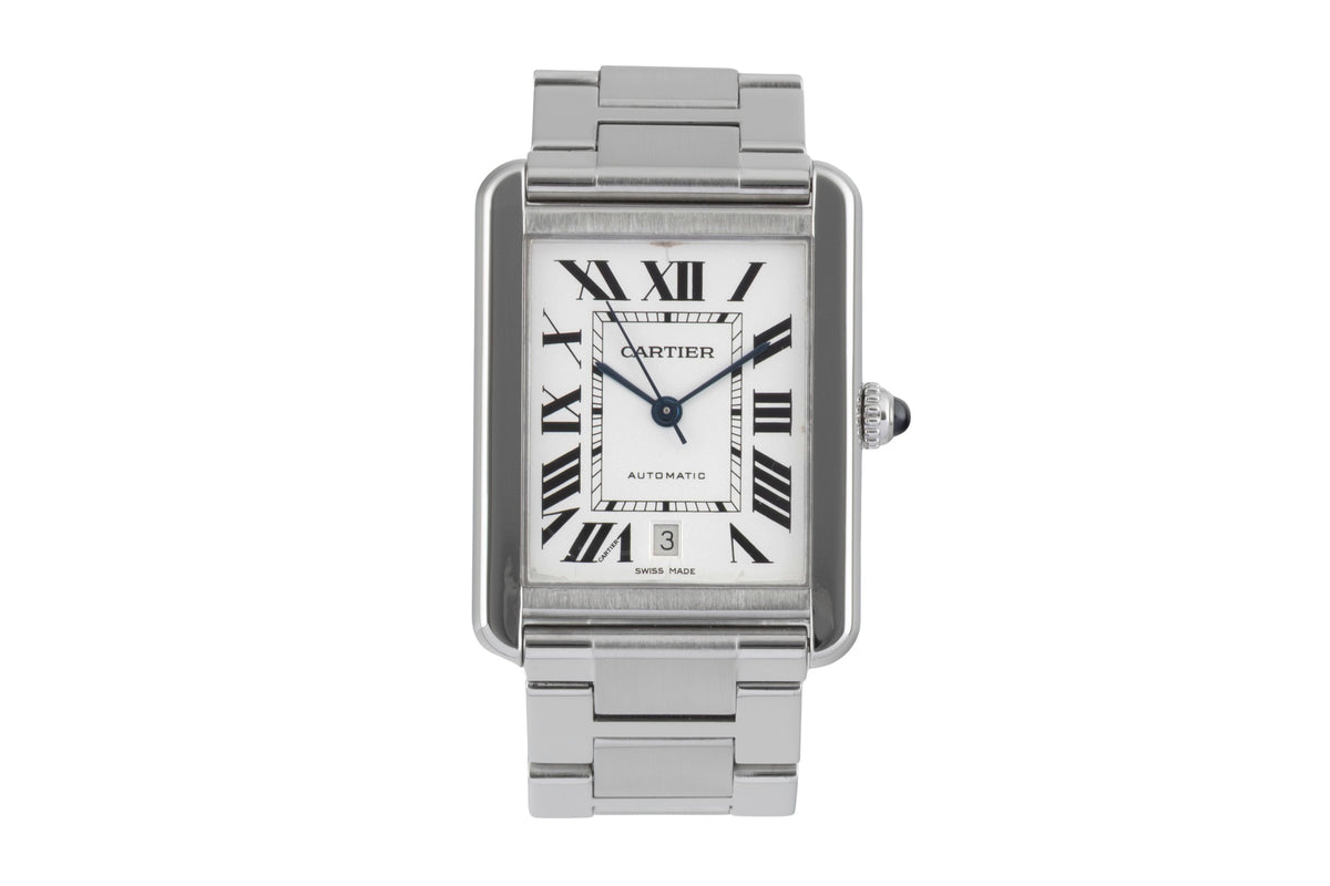 Cartier Tank acier automatique montre pour hommes W5200028  [2606496]