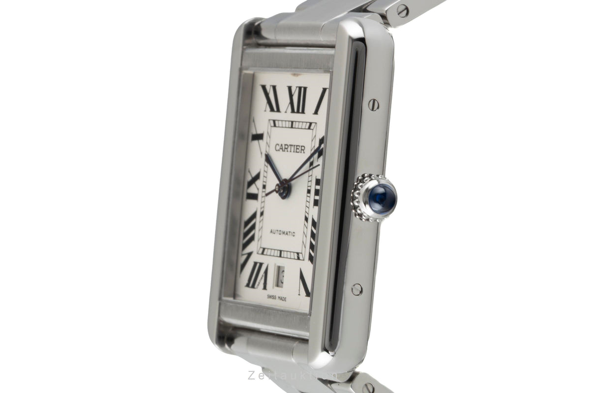 Cartier Tank acier automatique montre pour hommes W5200028  [2606496]
