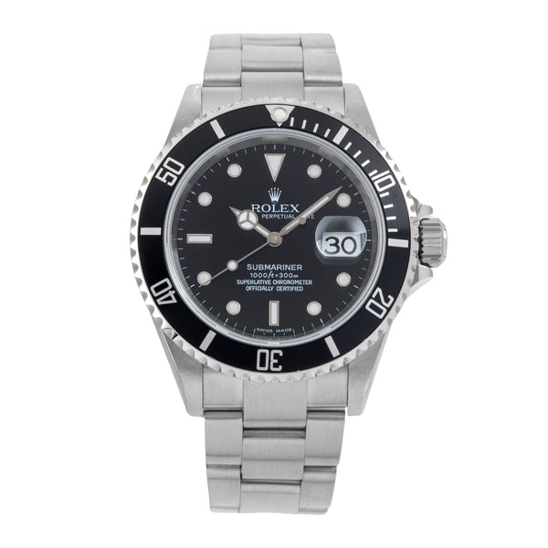 Rolex Submariner steel automatic men's watch 16610 T  [2606499]